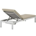 thumbnail image 6 of Modern Contemporary Urban Design Outdoor Patio Balcony Chaise Lounge Chair ( Set of 2), Beige, Aluminum, 6 of 6