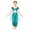 Turquoise, variant on Girls Arabian Princess Belly Dance Romper Rhinestone Tulle Overlay Jumpsuit Blue Green 6