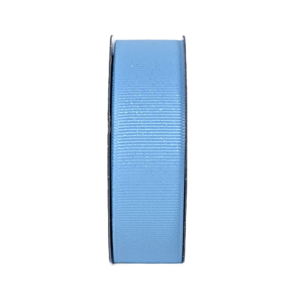 Hello Hobby 7/8" Sparkly Light Blue Grosgrain Ribbon, 3 yards