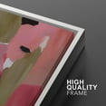 thumbnail image 4 of IDEA4WALL Framed Canvas Print Dark Pink Paint Stroke Landscape Abstract Wall Art Modern Artwork Decor Bohemian Colorful Relax/Zen for Living Room, Bedroom - White 16"x24", 4 of 5