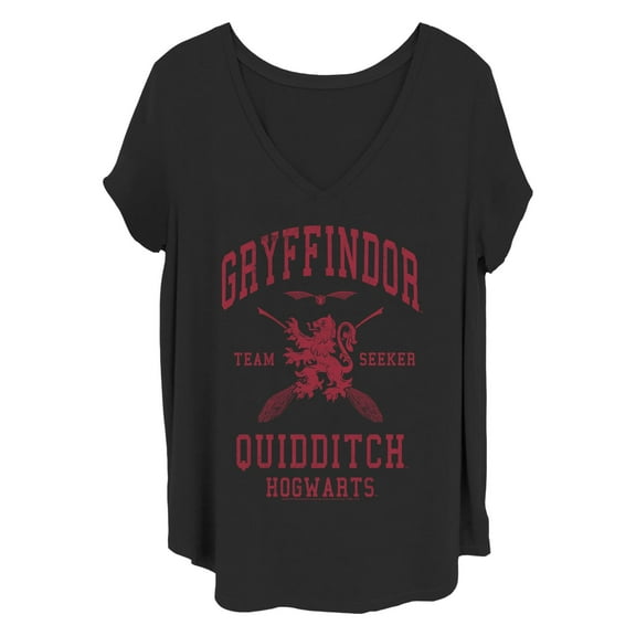 Women's Harry Potter Gryffindor Quidditch Team Seeker  Graphic T-Shirt