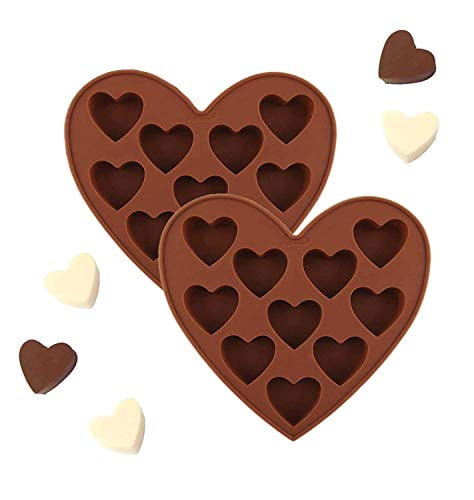 VALENTINE'S DAY HEART SHAPED SILICONE CANDY CHOCOLATE  BAKING MOLD ICE TRAY 