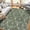 Green, variant on Vintage Farmhouse Runner Rug 2x6 Washable Hallway Runner with Non Slip TPR Rubber Backing, Low Pile Thin & Soft Floral Trellis Pattern, Foldable Stain Resistant Carpet, Khaki
