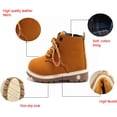 thumbnail image 6 of Toddler Kids Boys Girls Hiking Boots Waterproof Synthetic Leather Non Slip Lace-up Ankle Outdoor Boots Shoes, 6 of 7