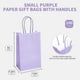thumbnail image 3 of Bolsas de regalo DjinnGlory de papel morado lavanda, 100 unidades, 23 x 14 x 8 cm, 3 of 9