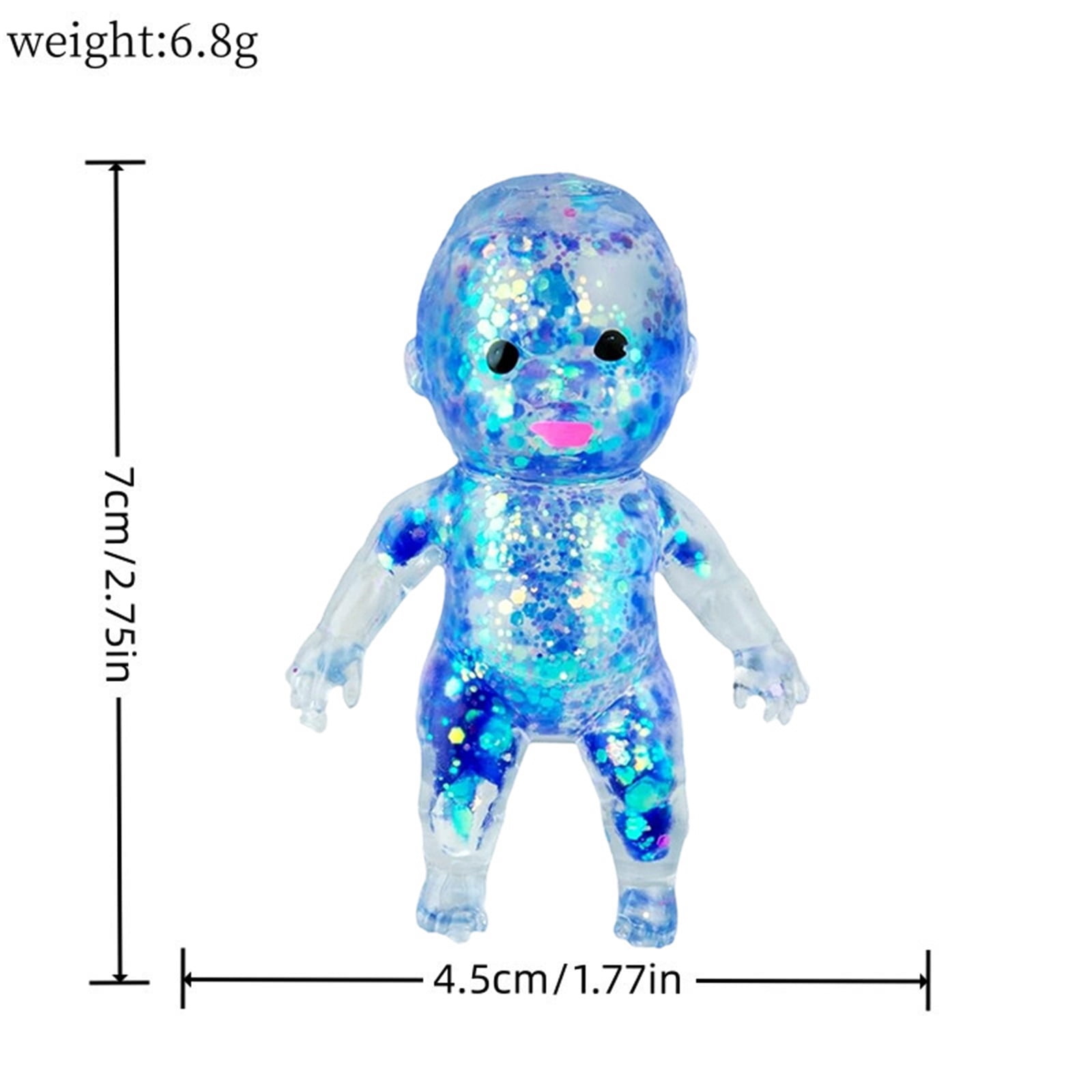 Giant Sugar Squishy Baby - Soft Babies Sugar Swaps Toy - Mega Sensory Fidget Doll for Stress Relief & Tactile Play - Cute Squeeze Companion 2026 (2.75 Inch Purple)