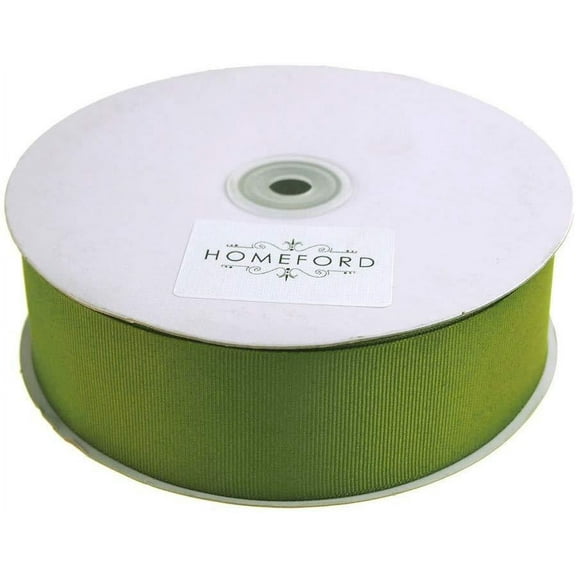 Solid Grosgrain Ribbon, 1-1/2-Inch, 50 Yards, Moss Green