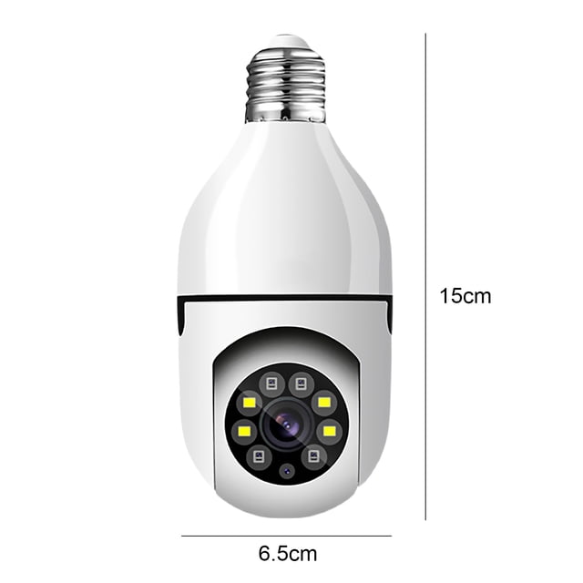Cámara de seguridad inalámbrica E27 Bulb Camera 1080P HD (fuente de luz dual) Likrtyny Para estrenar