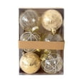 thumbnail image 3 of Juego de 6 piezas de adornos de bolas de Navidad, colgantes con lazo, decoración de de Navidad para compromiso, dormitorio, inauguración de la Estilo D, 3 of 8