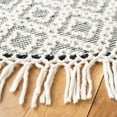thumbnail image 3 of SAFAVIEH Natura Kayleah Geometric Wool Area Rug, Ivory/Black, 6' x 6' Round, 3 of 7