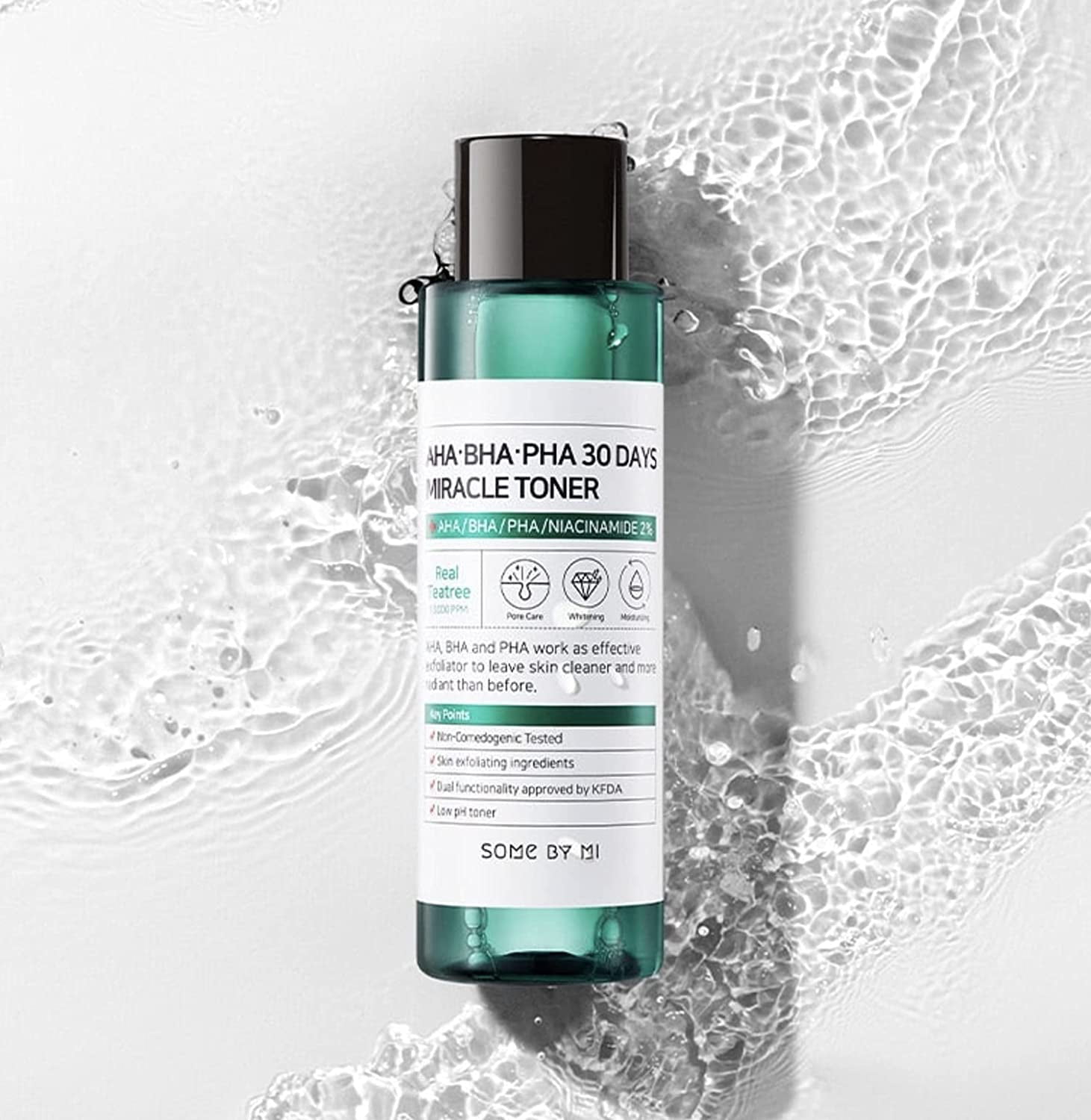 SOME BY MI Aha . . 30Days Miracle Toner 150ml, Anti-acne, Exfoliation, Hydration, Brightening, Calming, Refining Pore and Remove Dead Cells, Mild, Tea tree Leaf Water Walmart.com