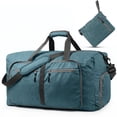 thumbnail image 5 of Fosmon 65L Large Duffle Bag for Travel , 24" Foldable Carry On Travel Bag With Shoe Compartment, Adjustable Shoulder Strap and Padded Handle for Gym Weekender Women and Men , Green, 5 of 6