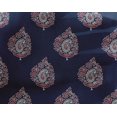 thumbnail image 4 of oneOone Georgette Viscose Navy Blue Fabric Leaves & Floral Block Fabric For Sewing Printed Craft Fabric By The Yard 42 Inch Wide, 4 of 4