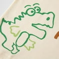 thumbnail image 6 of GYRATEDREAM Toddler Baby Short Sleeve Cotton T-Shirts Boys Girls 3D Dinosaur Crewneck Tops Kids Cute Cartoon Tee for 2-7 Years, 6 of 8