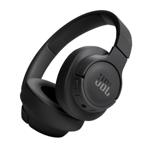 JBL Tune 720BT - Auriculares supraaurales inalámbricos con sonido JBL Pure Bass, Bluetooth 5.3, hasta 76H de duración de la batería y carga rápida, diseño ligero, cómodo y plegable (Negro) (Renovado)