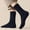Navy, variant on Compression Socks for Women Wool Cushioned Breathable Ankle Soft Casual Mens Socks Brown One Size
