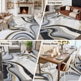 thumbnail image 6 of White Grey Marble Area Rug 6x9 Washable Rug Non Slip Modern Abstract Art Ink Painting Large Area Rug Soft Stainresistant Indoor Floor Carpet for Living Room Bedroom Home Office Dining Room Nursery, 6 of 7