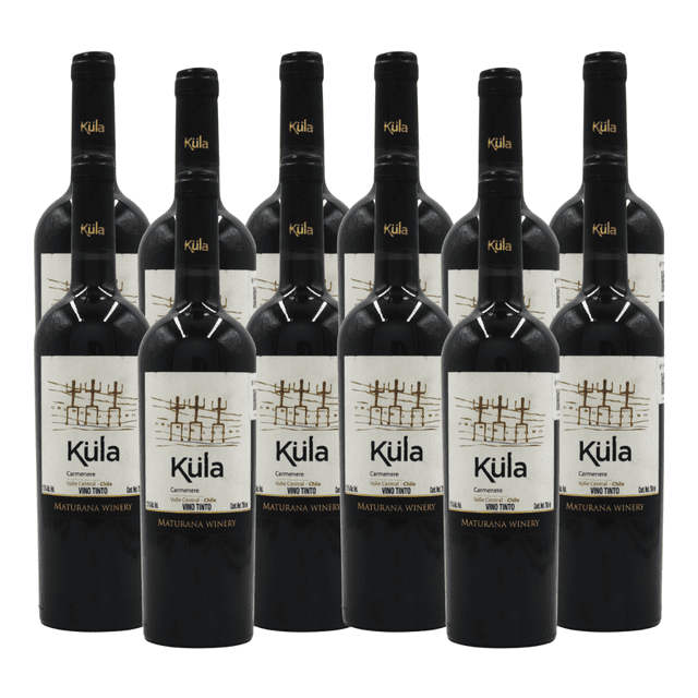 Pack de 12 Vino Tinto Küla Carmenere 750 Ml Kula! Vino Tinto