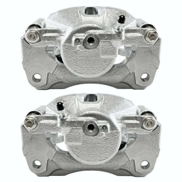 AutoShack Front New Brake Calipers Assembly with Bracket Set of 2