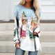 thumbnail image 2 of Camisas Navideñas Para Mujer Tops de Manga Larga Moda Casual Estampado de Cuello Redondo Blusa Superior Suelta Jersey Odeerbi ODB202283, 2 of 5