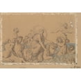 thumbnail image 3 of Karl Gottlieb Rolle 14x11 Black Modern Framed Museum Art Print Titled - Europa and the Bull with Tritons And&nbsp;Nereids, 3 of 5