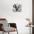 thumbnail image 3 of 12 Inch Wall Clock Battery Operated Silent Clock Decorative for Office, Kitchen, Outdoor, Living Room，Elephant Creative Pattern, 3 of 4