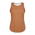 thumbnail image 7 of XIAONU Ruffle Racerback Tank Top for Women Sleeveless Athletic Workout Active Top, 7 of 7