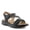 BLACK, variant on Abie Women's Sandal with Stretch Fit and Cushioned Comfort
