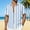 Light Blue, variant on Ynynloco Men's Short Sleeve Button Down Striped Print Shirts Cotton Beach Summer Hawaiian Top