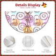 thumbnail image 3 of Defioc Donuts and Coffee for Christmas Tree Skirt Snowman Xmas Tree Skirt Farmhouse Christmas Decorations Tree Mat for Holiday Party Decor-30", 3 of 6