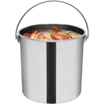 17.6-Quart Stainless Steel Bucket, 20L Metal Bucket with a Lid, Ice Bucket for Parties and Cocktail Bar, Durable water bucket for Carry Milk, Food