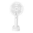 thumbnail image 3 of DOLITY Mini Hand Held Fan Personal Desk Table Fan with Base for Traveling Outdoor Multifunctional Adjustable 3 Speeds Small Personal Fan Table Fan white, 3 of 9