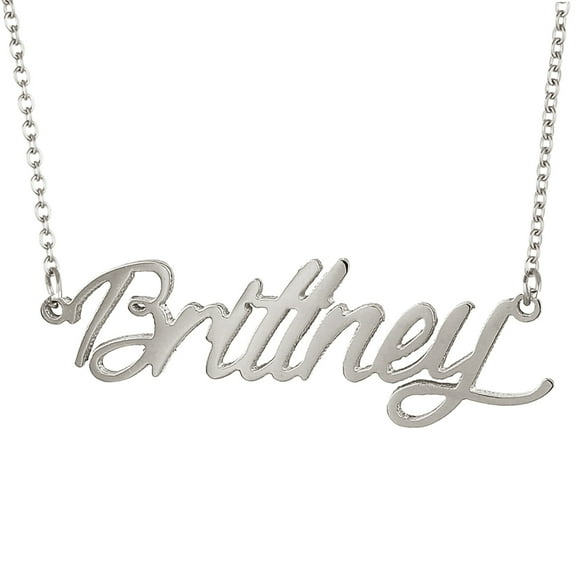 Initial Brittney Name Necklace Dainty Choker Stainless Steel Jewlery Graduation Gifts