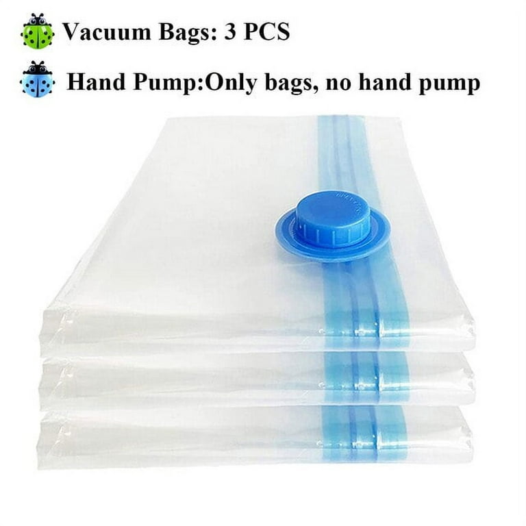 Jumbo Large Ziplock Vacuum Seal Bags for Bedding Clothes Pillows