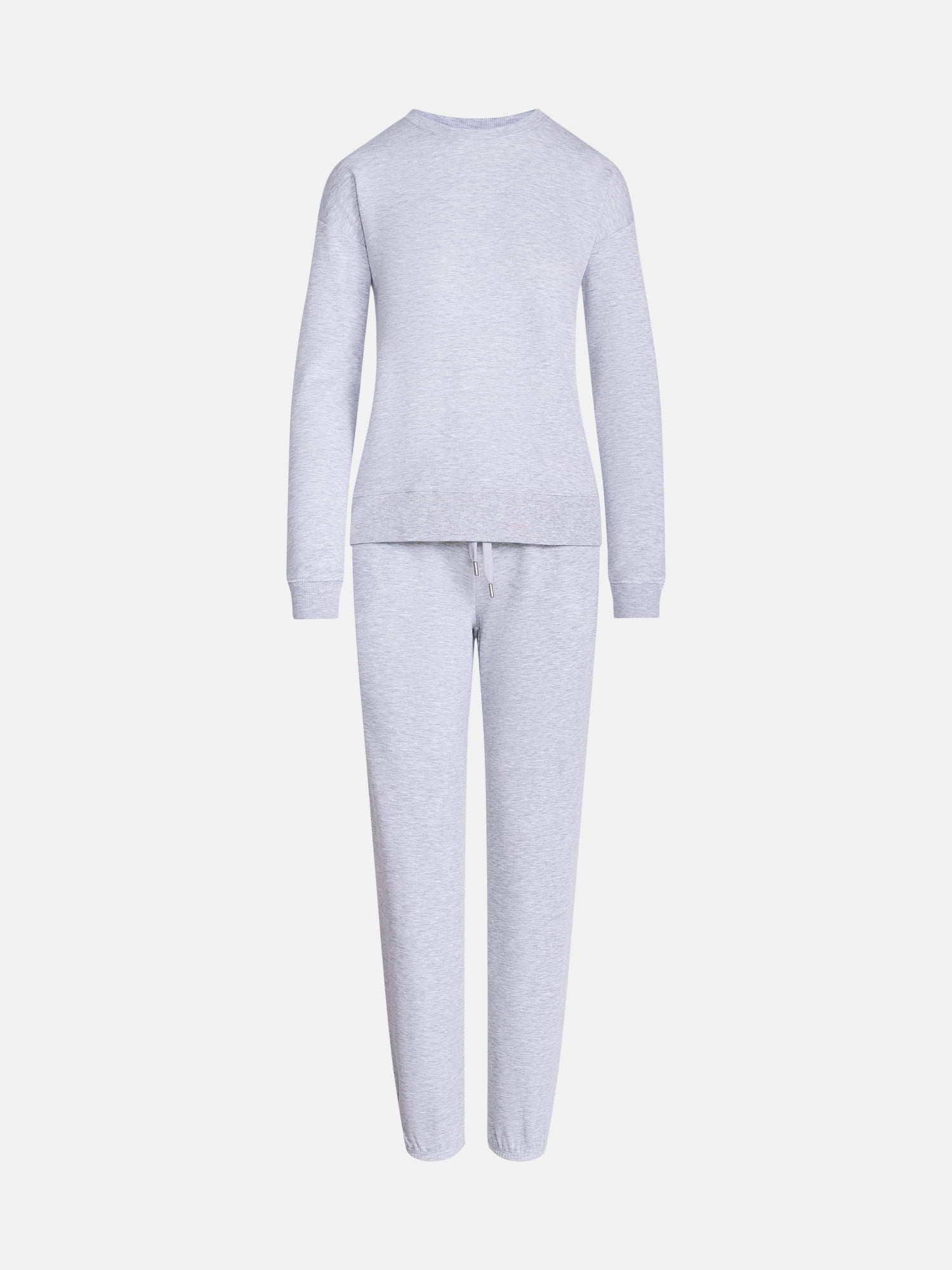 Joyspun Women's Fleece Lounge Sleep Top and Joggers, 2-Piece Pajama Set, Sizes XS-3X