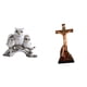 thumbnail image 1 of Figuras de búho,Figuras de búho,animales artificiales,artesanías,decoración del hogar,Estatua católica,Estatua de la Virgen María Figura Colección Religiosa,Figura de la cruz de Jesús, 1 of 8