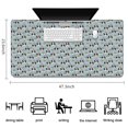 thumbnail image 5 of Long Mouse Pads for Desk,Blue Cartoon Unicorn Rainbow Pattern Desk Mats on Top Of Desks, Desk Mouse Pad Extra Large with 3mm Non-Slip Base and Stitched Edge for Gaming,Office,Work,Home 47.3"x23.6", 5 of 6