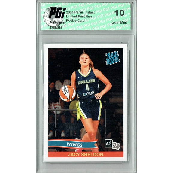 Jacy Sheldon 2024 Panini Instant #RRR-7 Retro Rated Rookie Rookie Card PGI 10