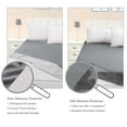 thumbnail image 4 of Waterproof Mattress Protector with Five-sides TPU Membrane Layer Crystal Velvet Slate Gray Full, 4 of 6