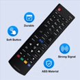 thumbnail image 3 of 2X AKB74475404 Reemplazo Remoto para TV 28LF491U 32LF580V 42LF580V 49UF695V 60UF695V 22LF49 Serie 28LF49 Serie, 3 of 6