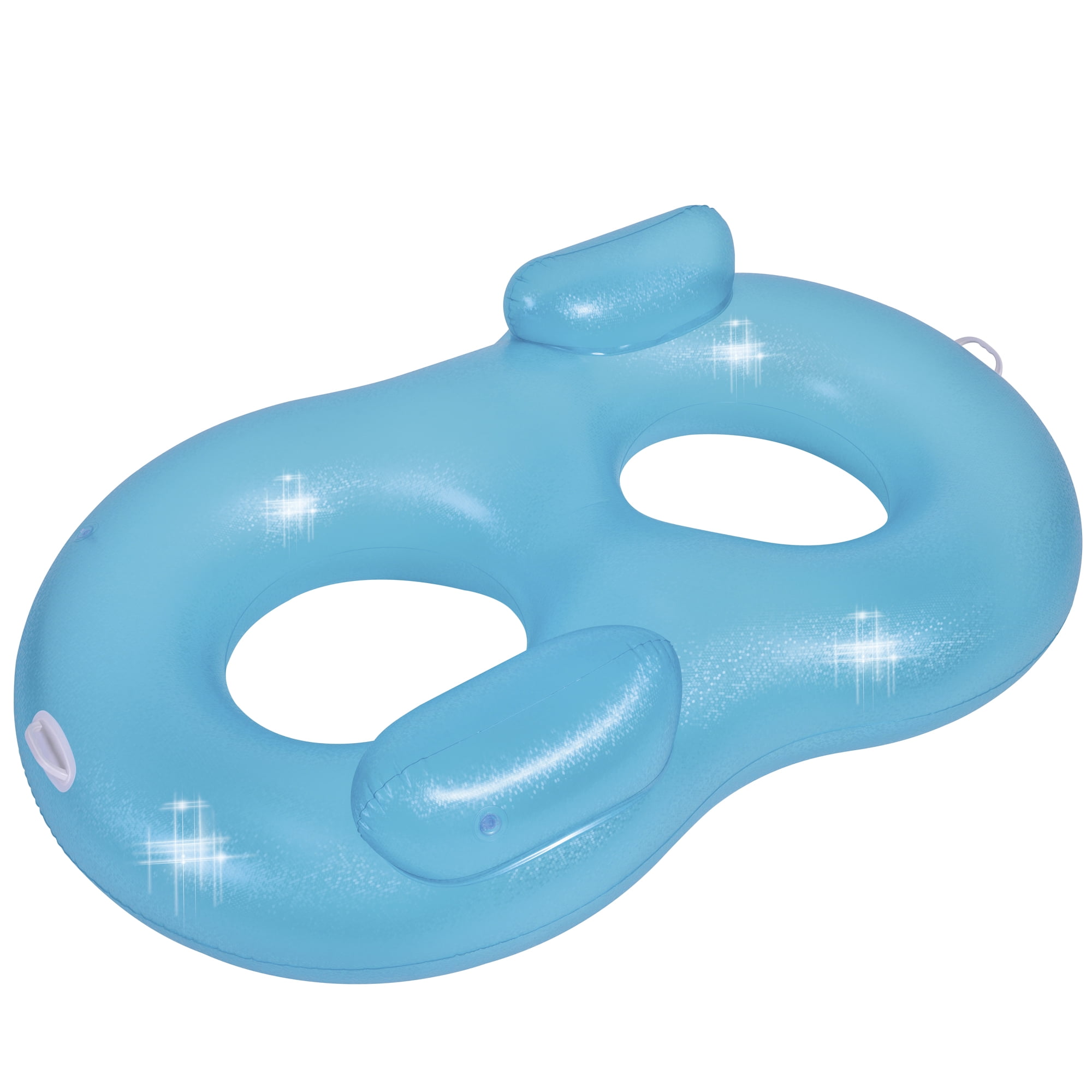 Dierbare wakker worden Is aan het huilen 74" Blue Mosaic Inflatable Duo Water lounger - Walmart.com