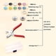 thumbnail image 5 of Juego de 100 botones de metal con pinzas de cierre, kit de herramientas de prensa, perfecto para manualidades, ropa, sombreros y costura, kit de cierres de botón a presión par, 5 of 5