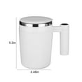 thumbnail image 3 of LSLJS Automatic Magnetic Stirring Coffee Mug, Rotating Home Office Travel Mixing Cup Electric Stainless Steel Self Mixing Coffee Cup, Electric Coffee Cup, 3 of 9