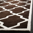thumbnail image 3 of SAFAVIEH Chatham Franklin Geometric Wool Runner Rug, Dark Brown/Ivory, 2'3" x 7', 3 of 8