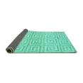 thumbnail image 2 of Ahgly Company Indoor Square Abstract Turquoise Blue Contemporary Area Rugs, 7' Square, 2 of 4