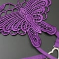 thumbnail image 5 of Jxximdong Sexy Lingerie for Women Butterfly Embroidered Crotchless Briefs Low Waist Strappy Thongs Women's Intimates Purple, 5 of 8
