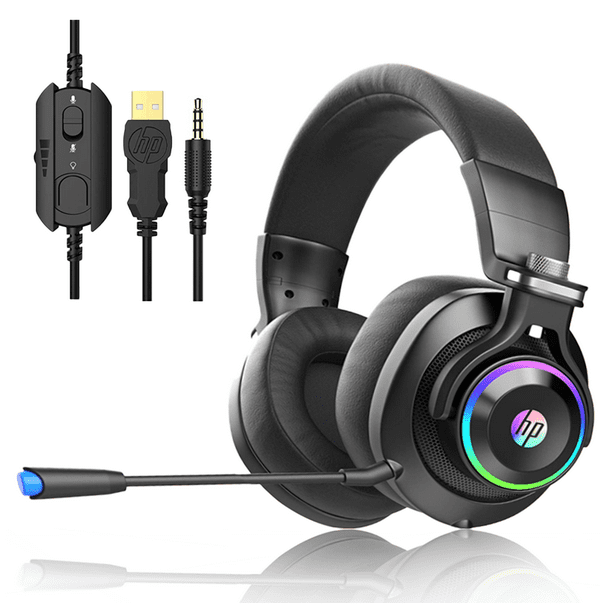 HP Wired Gaming Headphones Xbox One Headset with Surround Sound, RGB