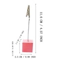 thumbnail image 2 of Color Log Square Message Clip Retro Style Fashionable Design Durable and Versatile, 2 of 3
