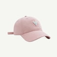 thumbnail image 3 of Yuanlong Unisex Baseball Cap Heart Embroidered Cap Soft Top Adjustable Sizes Stylish Minimalist Hiking Headwear, 3 of 4