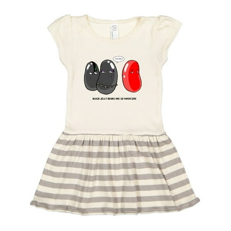 

Inktastic Easter Black Jelly Beans are so Hardcore Gift Toddler Girl Dress